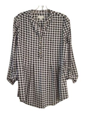 Wonderly Houndstooth Top Medium